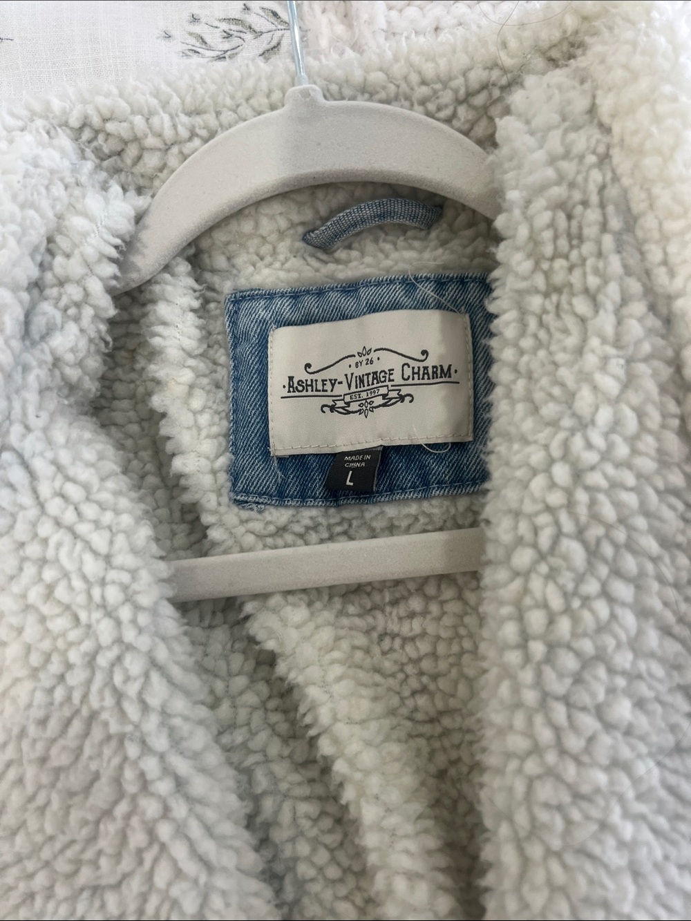 Vintage Denim Sherpa Jacket - Picture 2 of 3